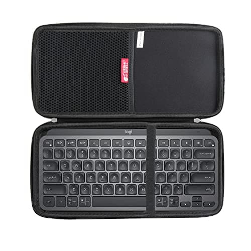 Image of adada Hermitshell Hard Travel Case for Logitech MX Keys Mini Minimalist Wireless Illuminated Keyboard (Black)