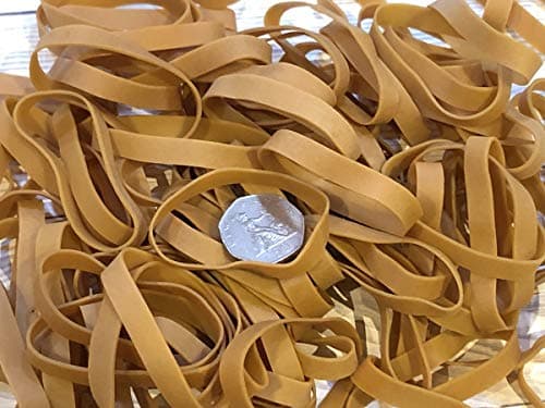Image of 25 x Large Thick 3" 80mm x 9mm Heavy Duty Strong Rubber Elastic Bands No.73