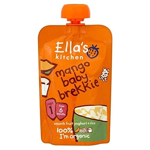 Image of Ella's Kitchen Organic Mango Baby Brekkie 6mth+ (100g) - Pack of 2
