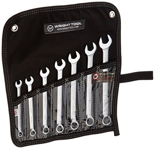 Image of Wright Tool #707 Wrightgrip 7-Piece 12-Point Combination Wrench Set, Silver