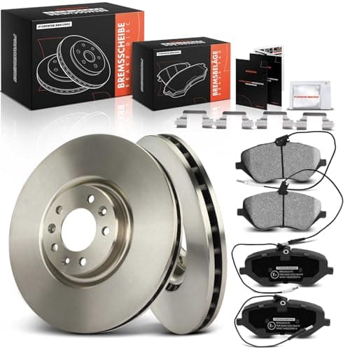 Image of Frankberg Brake Kit incl. 2x Brake Disc + 4x Brake Pad Front Compatible with C5 III Break RW 407 6D 407 SW 6D 6E C6 TD 607 9D 9U Replace# 4254A3,425336