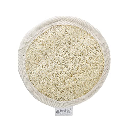 Image of Hydrea London - Organic Egyptian Natural Loofah Face Exfoliator Pad - Double Sided for Exfoliation + Cleansing