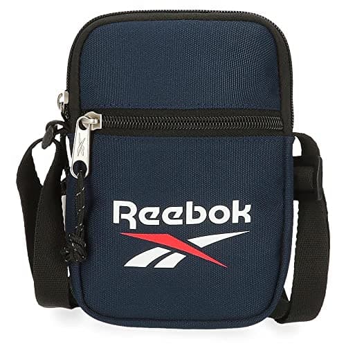 Image of Reebok Boston Small Blue Shoulder Bag 12 x 17 x 2.5 cm Made of Polyester