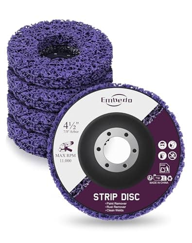 Image of 5PCS Strip Discs for Angle Grinder Paint Scraper Rust Remover for Metal,115mm Paint Stripper Abrasive Wheel Surface Polish Clean Tool