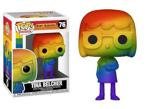 Image of Funko Pop Pride Rainbow + Protector: Pop! Vinyl Figure (Gift Set Bundled with ToyBop Brand Box Protector Collector Case) (Bob's Burgers Tina Belcher)