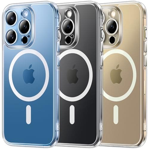 Image of TOCOL Clear Magnetic for iPhone 13 Pro Max Case 6.7-Inch, Fit for MagSafe, Upgraded [Full Camera Protection], [Never Yellowing] Protective HD Hard Shockproof Slim Phone Cover (Clear)