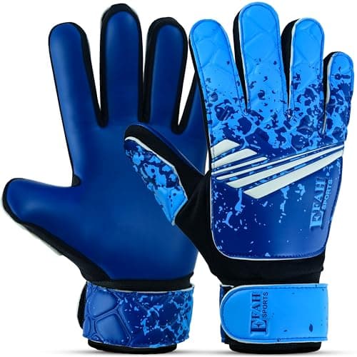 Image of EFAH SPORTS Football Goalkeeper Gloves For Boys kids Children Youth Soccer Goalie Glove with Super Grip Palms