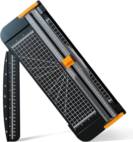 Image of A4 Paper Cutter with Trimmer Blades,Paper Trimmer Guillotine with Automatic Security Safeguard Scrapbooking Tool for Cutting Paper
