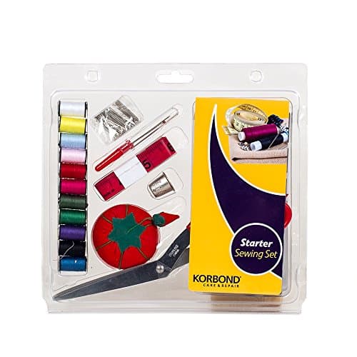 Image of Korbond Beginner Sewing Set – 21 Piece Essential Accessories Set for Crafting and Repair – Hand Sewing