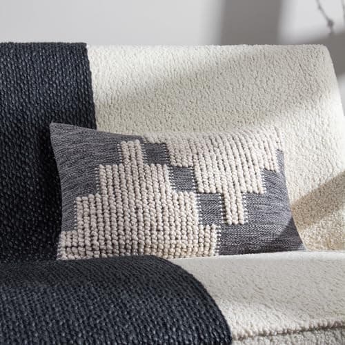 Image of furn. Hoem Himal Woven Knot 100% Cotton Cushion Cover – Dusk (30 x 50cm)