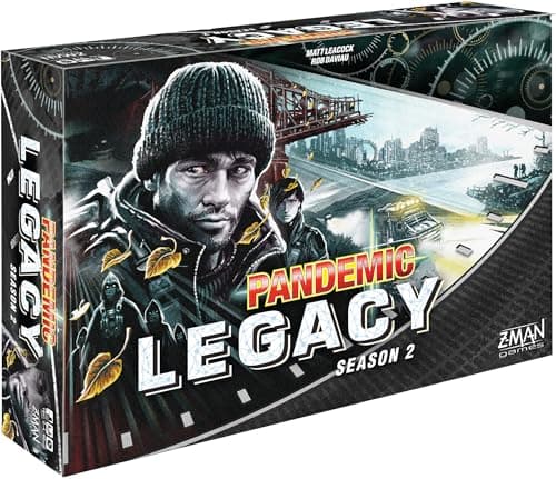 Image of Z-Man Games, Pandemic Legacy Season 2 Black Edition, Board Game, Ages 14+, For 2 to 4 Players, 60 Minutes Playing Time