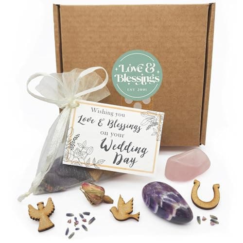 Image of Wedding Day Gift Bag of Love and Blessings - Gemstone Keepsake with mini card