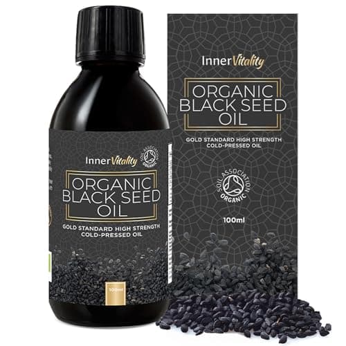 Image of Black Seed Oil Organic Cold Pressed – Up to 5X Strength Thymoquinone | Gold Standard Pure Virgin Nigella Sativa (Black Cumin, Kalonji) | Inner Vitality (100 ml)