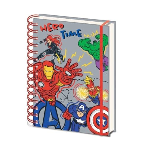 Image of Marvel Pyramid International Avengers Hero Club A5 Wiro Notebook
