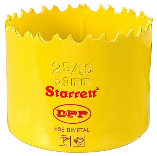 Image of Starrett DH0256 59mm 2.5/16-inch HSS Bi-Metal Dual Pitch Professional Hole Saw