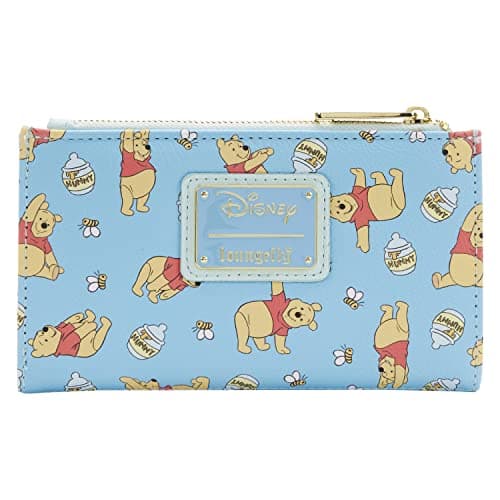 Image of Loungefly Disney Winnie The Pooh All Over Print Faux Leather Wallet, Multi, One Size