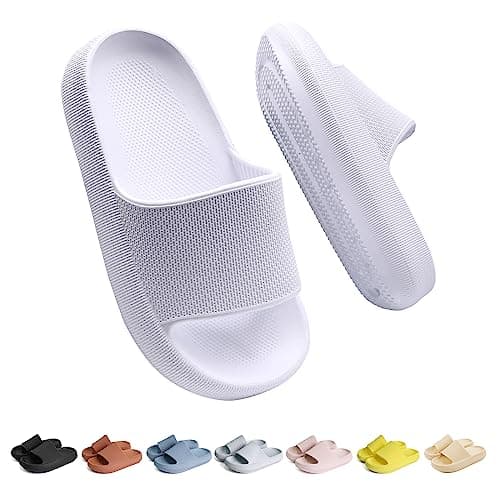 Image of Buwege Kids Sliders Girls Boys Shower Slippers Summer Pool Soft EVA Slide Sandals Outdoor Bath House Flip Flops