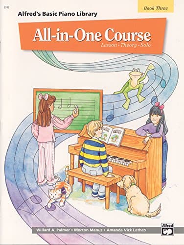 Image of Alfred's Basic All-in-One Course, Book 3: Lesson - Theory - Solo (Alfred's Basic Piano Library, 3)
