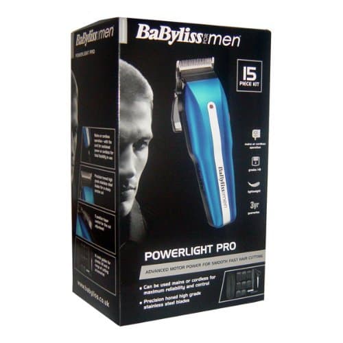 Image of BaByliss for Men 15 Piece Powerlight Pro Hair Clipper Set 7498U