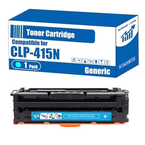 Image of Compatible for Samsung CLP-415N Toner Cartridge Xpress SL-C1810W Xpress SL-C1810WSL Xpress SL-C1860FW Printers, High Yield 2500 Pages, Accurate Imaging Rich Colors (1 Pack Cyan)