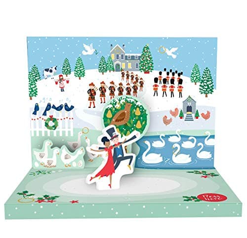 Image of Music Box Card The 12 Days of Christmas Novelty Dancing Musical Christmas Card MUS-30-CD