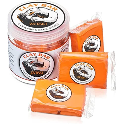 Image of Zavrski Car Clay Bar 3 Pack 100g Auto Detailing Clay Bar Premium Grade Clay Bar Cleaner Washing Supplies with Washing and Adsorption Capacity for Cleaning Cars, RV, Bus and Boats
