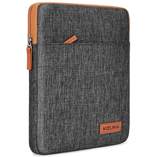 Image of KIZUNA 9.7-10 Inch Tablet Sleeve Water Resistant Apple 10.2" iPad 10.5" 11" iPad Pro Case Laptop Bag Cover for 10" Microsoft Surface Go/10.5" Samsung Galaxy Tab S6 S5e/10.8" Huawei MediaPad M5-Brown
