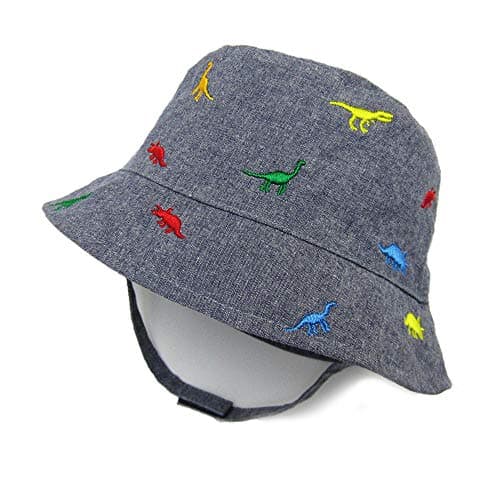 Image of Gifts Treat Boys Cap, Kids Summer Sun Hat with Dinosaur Print