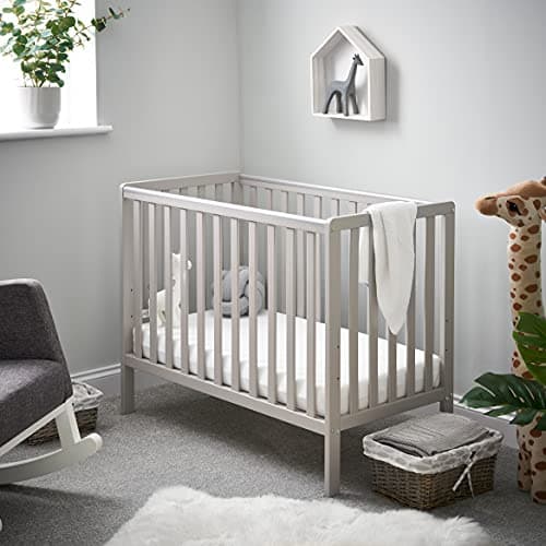 Image of Obaby Bantam Space Saver Cot - Warm Grey