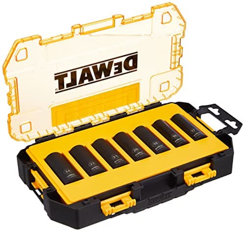 Image of DEWALT DWMT74737-0 1/2" Metric Deep Impact Socket Set (7 Pieces)