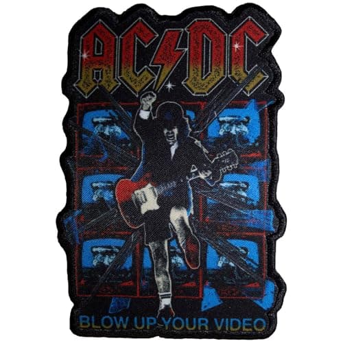 Image of AC/DC Blow Up Your Video Cut Out Woven Patch One Size