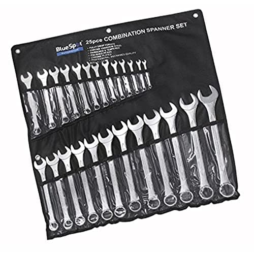 Image of Bluespot 4131 Combination Spanner Set 6-32 mm with Storage Pouch 25 Pack