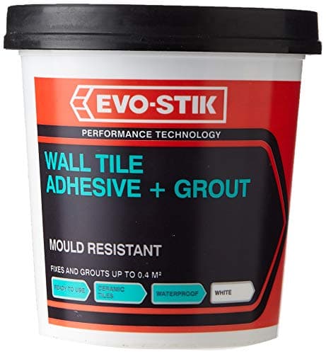 Image of EVO-STIK Wall Tile Adhesive + Grout – Mould Resistant, Waterproof, Ready to Use, Size: Handy (500g)
