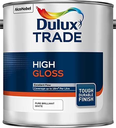 Image of Dulux Trade High Gloss Pure Brilliant White 2.5L