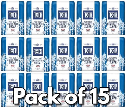 Image of Tate Lyle Pure Cane Granulated Sugar - White - 1kg Bags (PACK OF 15)