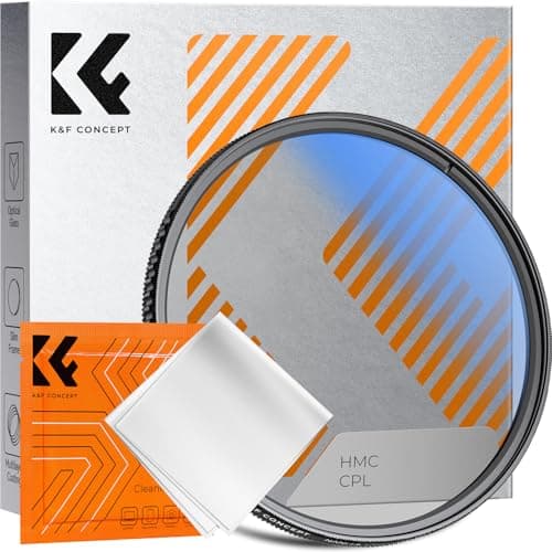 Image of K&F CONCEPT 52MM Polarising Filter Circular Polarizing CPL, Ultra Slim, Japan Optics, Multi Coated, with Cleaning Cloth (Nano-K Series)