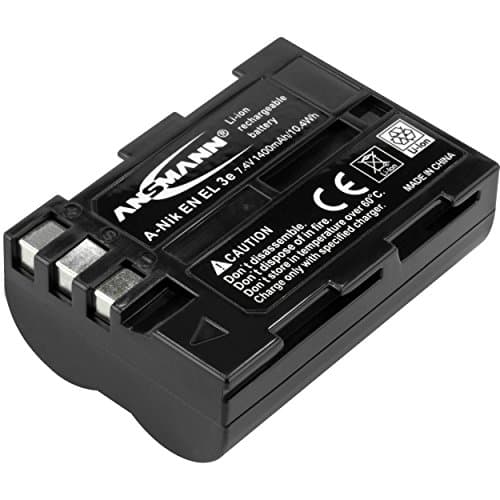 Image of ANSMANN 5044073 Li-Ion 7.4V Camera Battery Replacement For EN-EL3e [Pack of 1] Compatible with Nikon Cameras- 5 Year Warranty