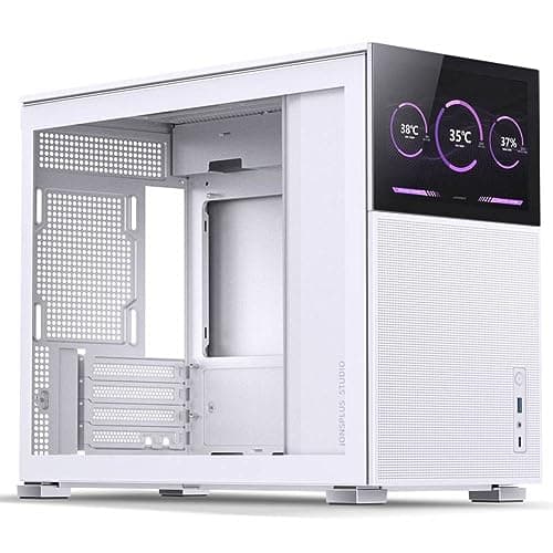 Image of Jonsbo D31 Mesh Screen Micro-ATX PC Case White Tempered Glass