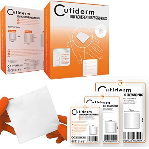 Image of Cutiderm Assorted Low Adherent Sterile Absorbent Wound Dressing Pad - Pack of 30