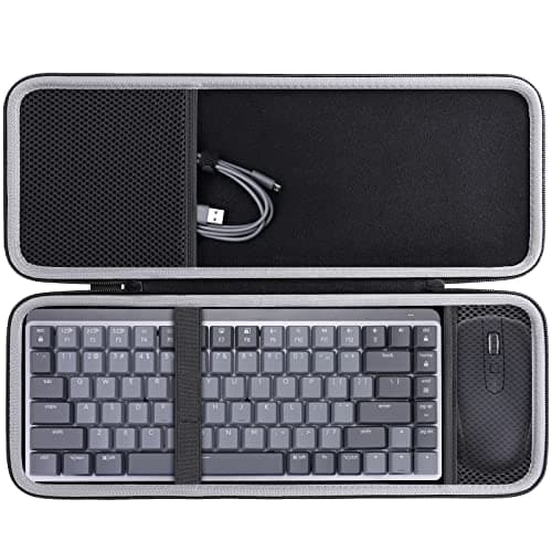 Image of co2CREA Keyboard and Mouse Combo Travel Case for Logitech MX Mechanical Mini Wireless Illuminated Keyboard and Anywhere 3 Compact Mouse,Case only
