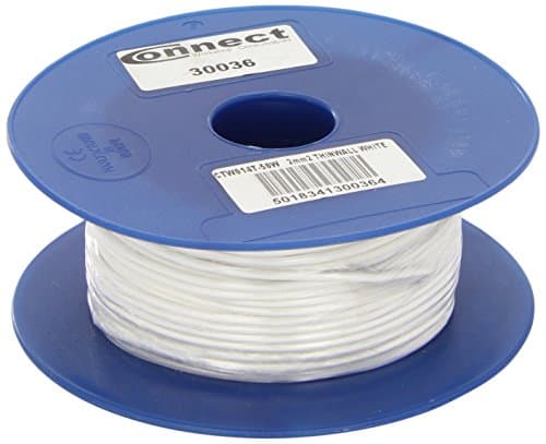 Image of Connect 30036 White Thin Wall Single Core Cable 28/0.30 50m