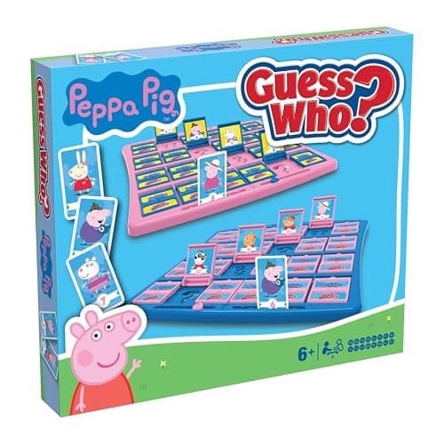 Image of Winning Moves Peppa Guess Who? Board Game Featuring Mummy Pig, George, Daddy Pig - Easy Setup, Ages 6+