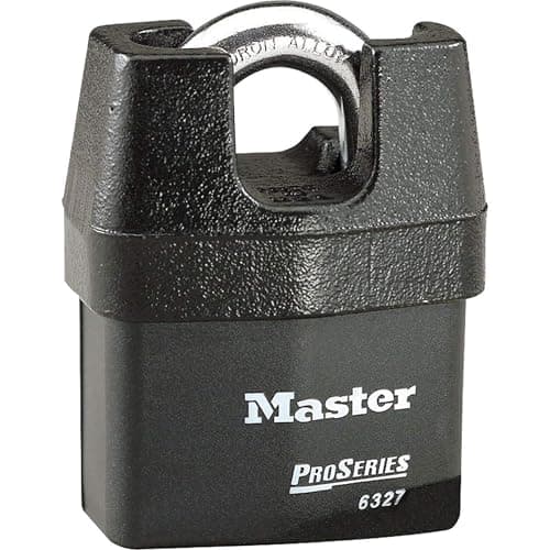 Image of MASTER LOCK Heavy Duty Weatherproof Padlock [CEN Insurance Approved] [Closed Shackle] [Key] [Outdoor] 6327EURDCC – for Transportation and Industrial Applications