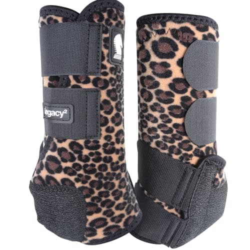 Image of Classic Equine Legacy2 Hind Support Boots, Cheetah, MediumL8