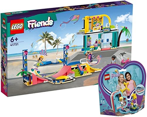 Image of Lego Friends Set of 2: 41751 Skatepark & 41386 Stephanie's Summer Heart Box