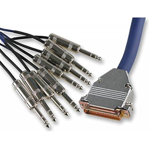 Image of Pulse 25 Pin D-Sub Male to 8x Balanced 6.35mm Jacks 2m
