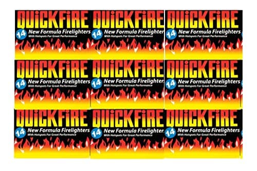 Image of Quickfire Fire Lighters Firelighters Bulk Pack Hotspots Burners BBQ COAL LIGHTERS WOOD BURNERS (9)