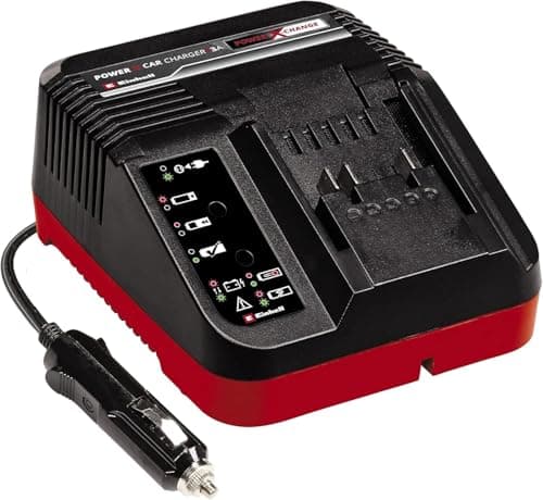 Image of Einhell Car Charger 3A Power X-Change, Battery Monitoring and Intelligent Charging, Universally Compatible With All Einhell 18V PXC Lithium-Ion Rechargeable Batteries