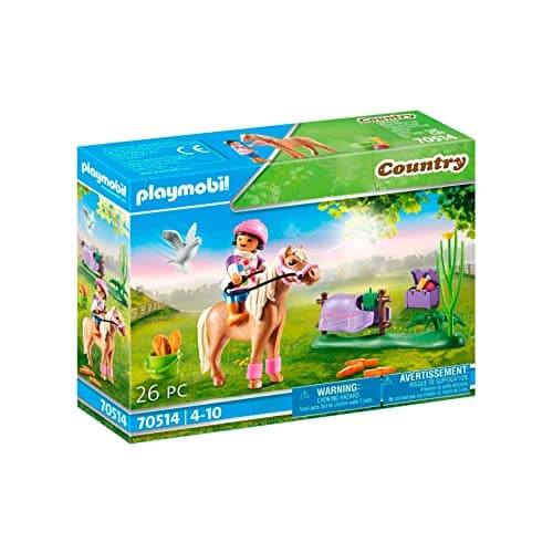 Image of Playmobil 70514 Country Pony Farm Collectible Icelandic Pony, Fun Imaginative Role-Play, PlaySets Suitable for Children Ages 4+