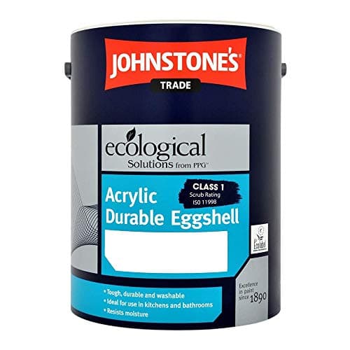 Image of 5LTR - JOHNSTONES Trade Acrylic Eggshell Brilliant White